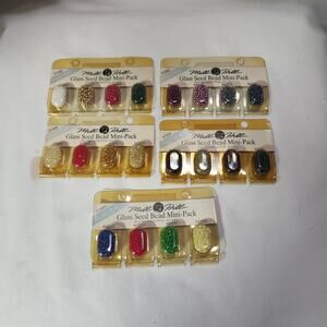 5 Mill Hill Glass Seed Bead Mini Packs 20 Colors B27